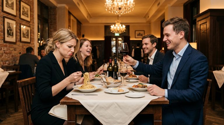 „Entschuldigt bitte meine Kuh! Sie frisst schon wieder, als gäbe es kein Morgen!“ spottete Maximilian Meier beim Festmahl, Anna verließ gekränkt den Tisch