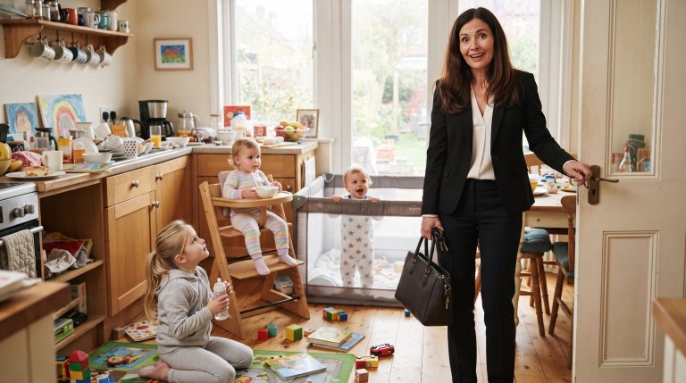 „Mama, bitte sag ihm nicht, dass ich dir das gesagt habe“ flüsterte Lina flehend, als sie der Mutter den weinenden Emil reichte