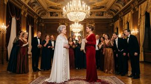 „Danke“ — sagte ich ruhig, schloss die silberne Schachtel und lächelte, während der Ballsaal verstummte