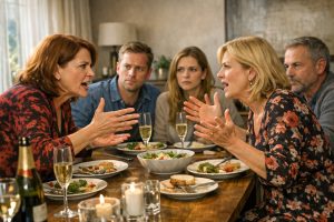 „In dieser Familie bist du niemand, also steht dir auch kein Urteil zu!“ fuhr meine Schwiegermutter Sabine mich am Kopfende des Tisches an, das Essen verstummte